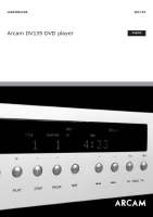 Arcam DV-135 - Owners Manual 